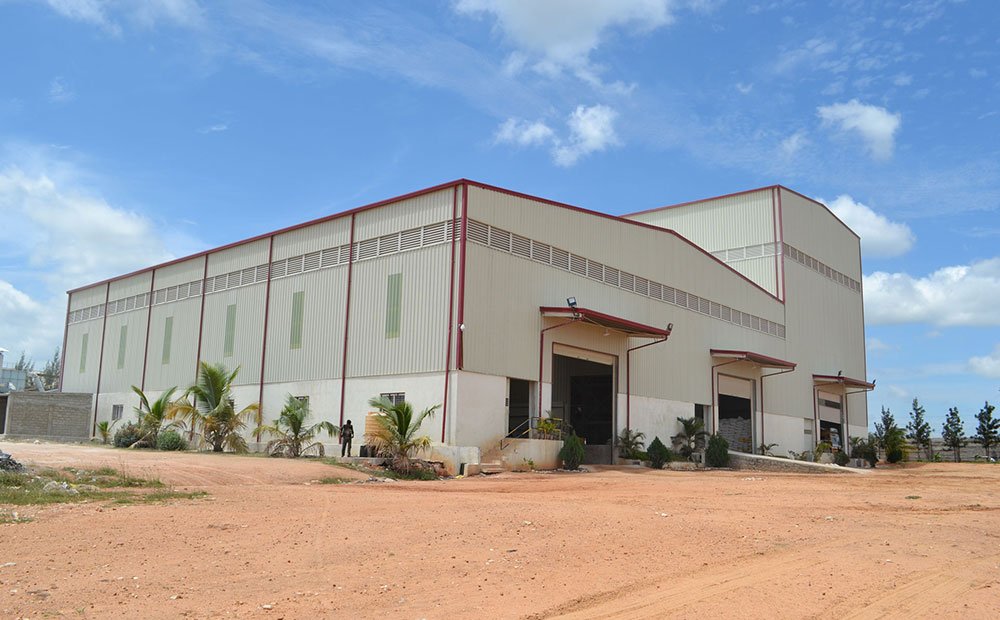 Rishi Minerals main factory shed in Hindupur, Andhra Pradesh